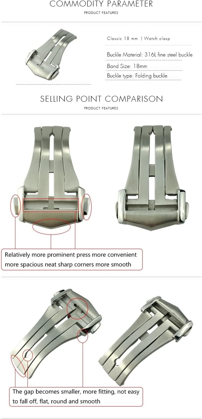オメガ　レザーストラップ&ホールディングクラスプ　美品　20㎜/18㎜ ウォッチストラップ ブラック アリゲーターレザーストラップ